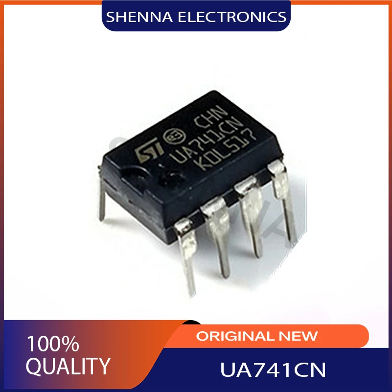 20PCS/Lot   UA741CP UA741CN  Marking Code Package Specifications DIP-8  High-Gain Single Operational Amplifiers