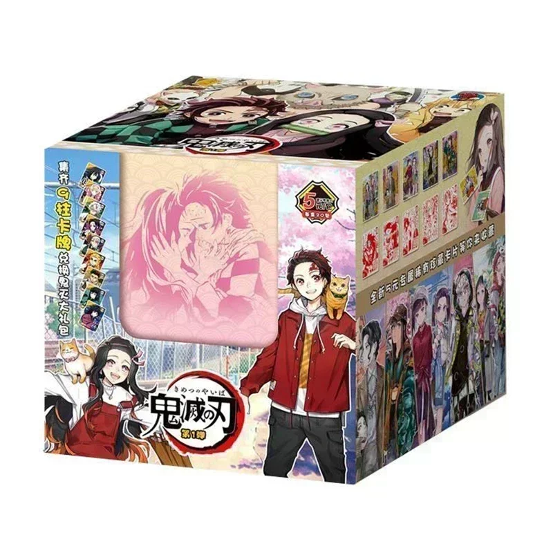 Demon Slayer Card Devil Killer Rare PET Deluxe Edition Cards Nezuko Tanjiro Kanawo Anime Character Collection Cards Toys Gifts