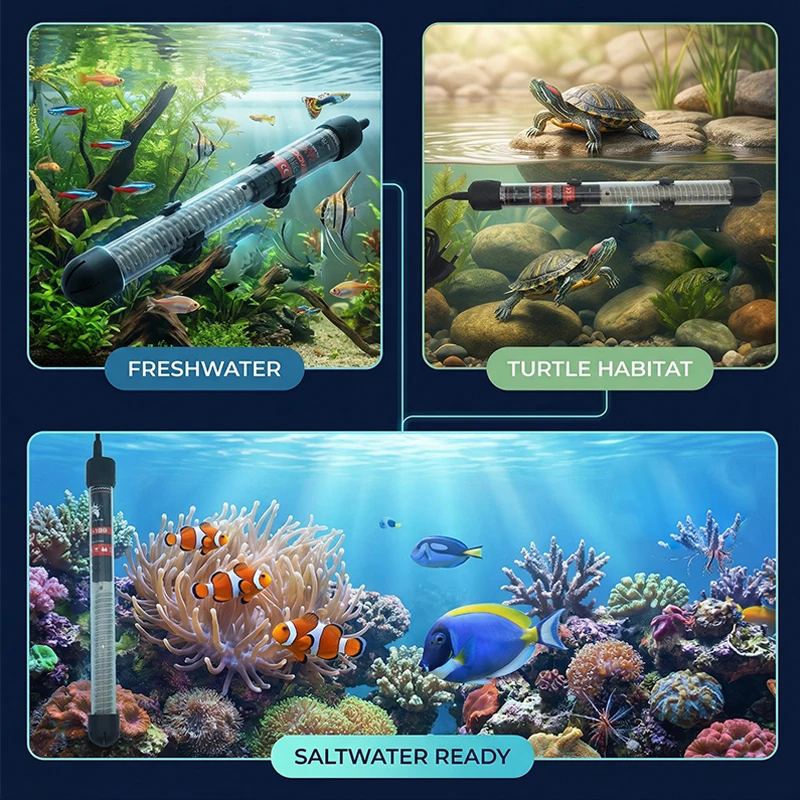 Aquecedor submersível para aqu - Aquarium Heater Submersible avaliação e preço
