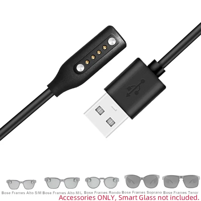 Adaptateur de chargeur de lunettes intelligentes, câble de chargement pour montures Bose Alto S M L Rondo Soprano Tenor, adaptateur magnétique Portable