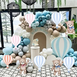 12/18inch Hot Air Balloon Bear KT Board White Cloud Cutout Party DIY Backdrop Baby Shower Birthday Party Wedding Decor Cardboard