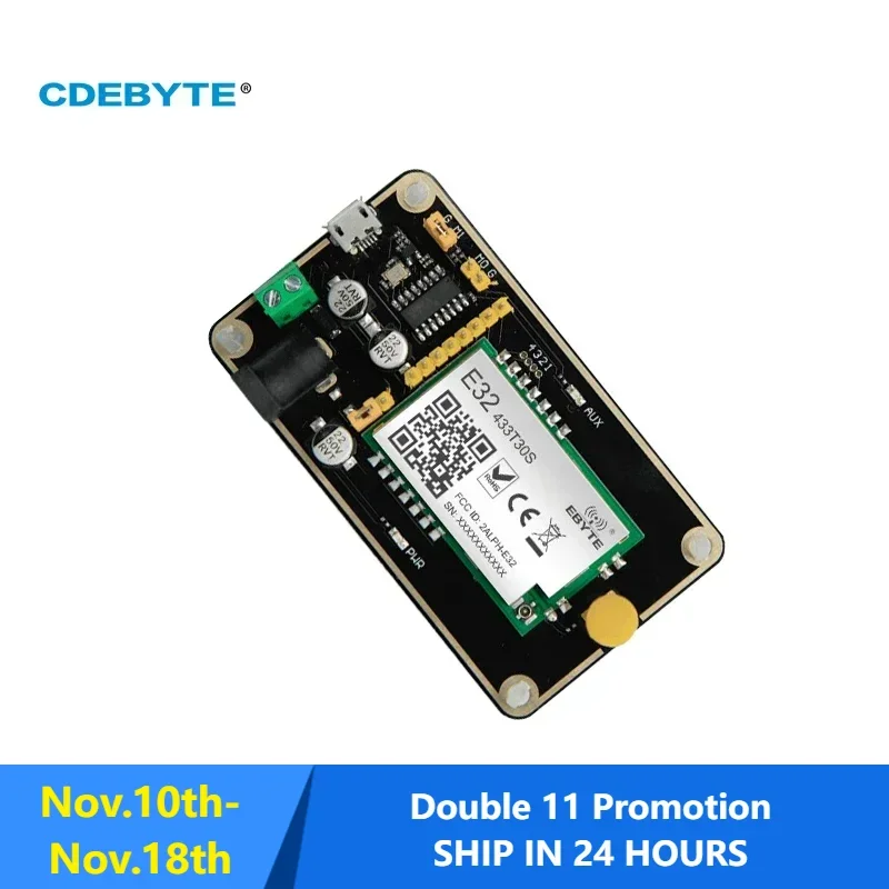 Тестовая плата беспроводного модуля LoRa COJXU E32-433TBH-01 Предварительно припаянный E32-433T30S USB-интерфейс Легко разработать тестовый комплект