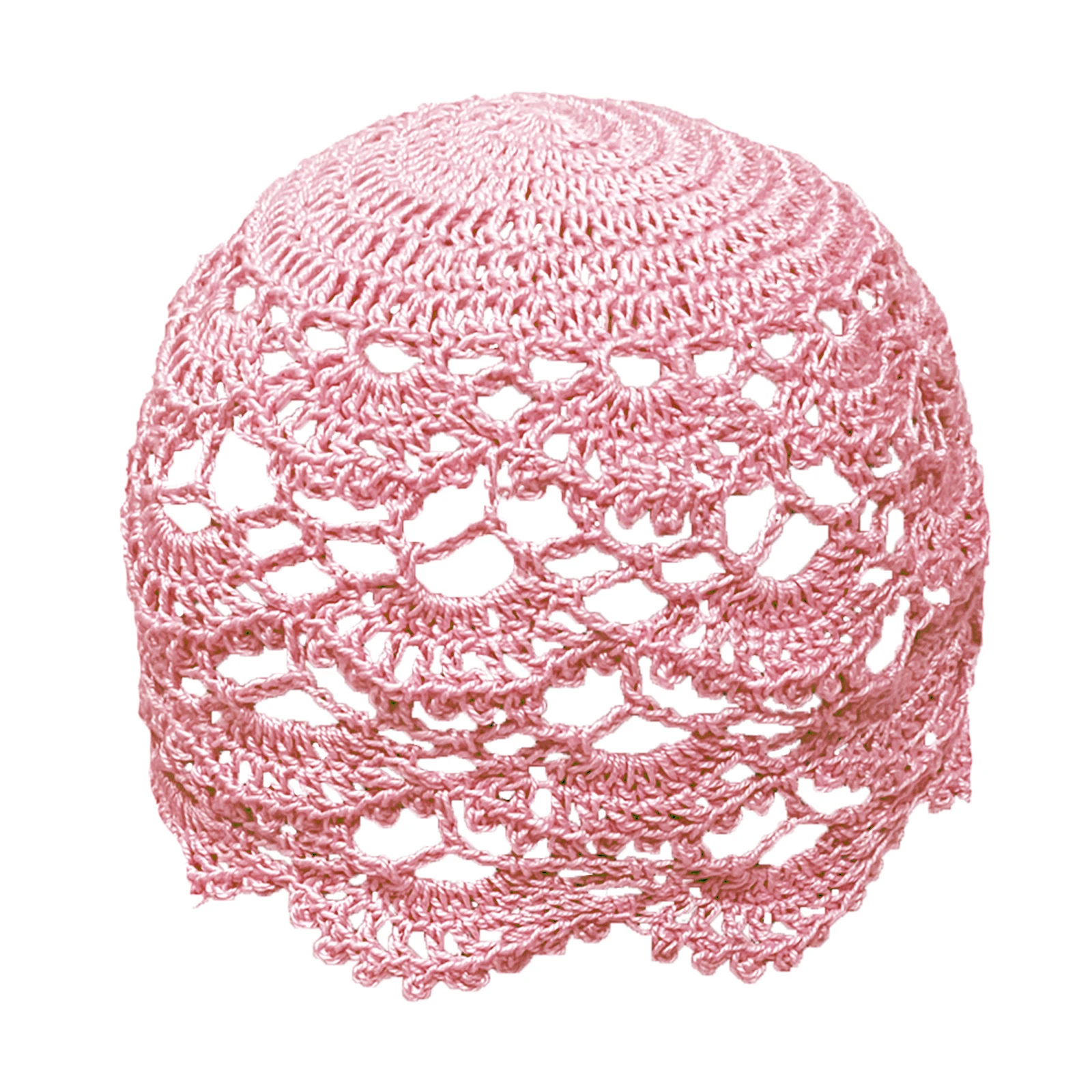 BomHCS Handmade Crochet Hollow Knitted Lace Flower Hat Headgear Women Caps Summer Beanie