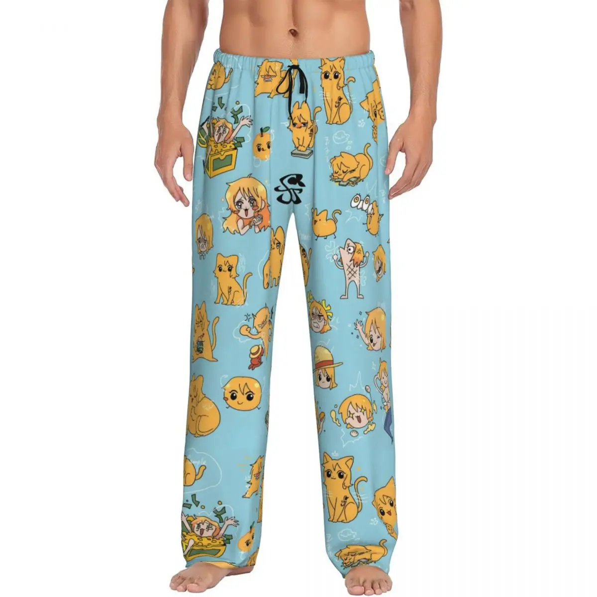 

Custom Print Nami Pajama Pants for Men One P-Pieces Sleep Sleepwear Bottoms with Pockets