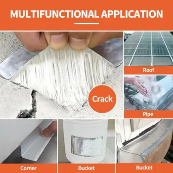 防水膠帶 耐高溫鋁箔加厚丁基膠帶 牆壁泳池屋頂裂縫管修補密封自黏膠帶 10 最佳銷售 防水膠帶 - №1