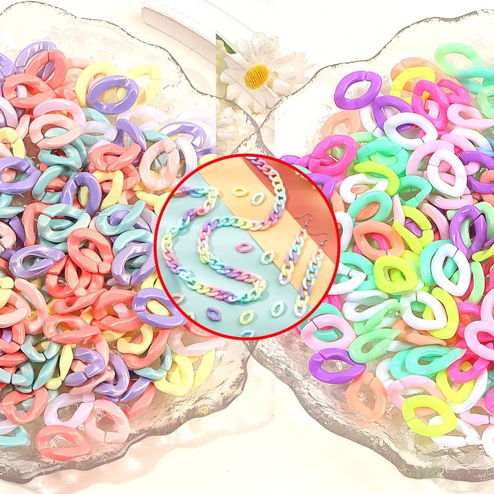 20/60/100 قطعة مجوهرات متعددة الألوان ConnectingRingsDIY أساور القلائد سلاسل الهاتف عيد الحب عيد الأم عيد الميلاد عيد الشكر #1