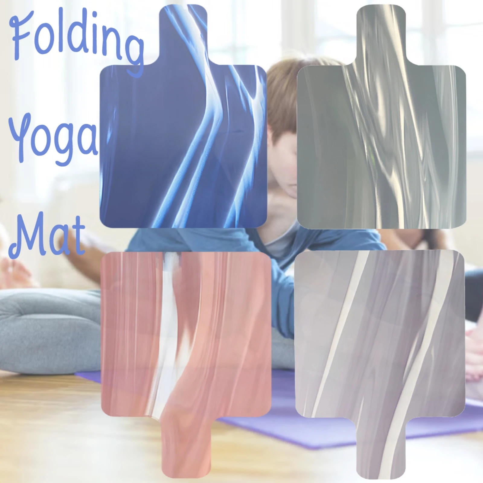 Estera de Pilates, estera reformadora de Pilates, toalla plegable, silenciosa, antideslizante, resistente al desgaste para principiantes, equipo deportivo de entrenamiento de equilibrio