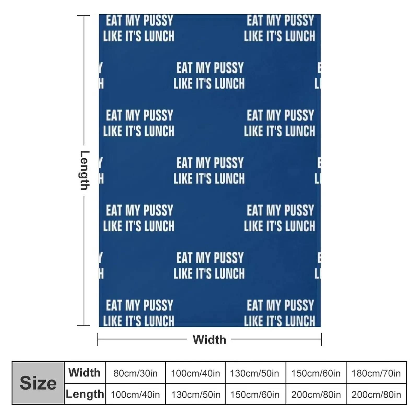 EAT MY PUSSY LIKE IT_S LUNCH Long Sleeve Throw Blanket Blankets Sofas Of Decoration Moving Multi-Purpose Blankets