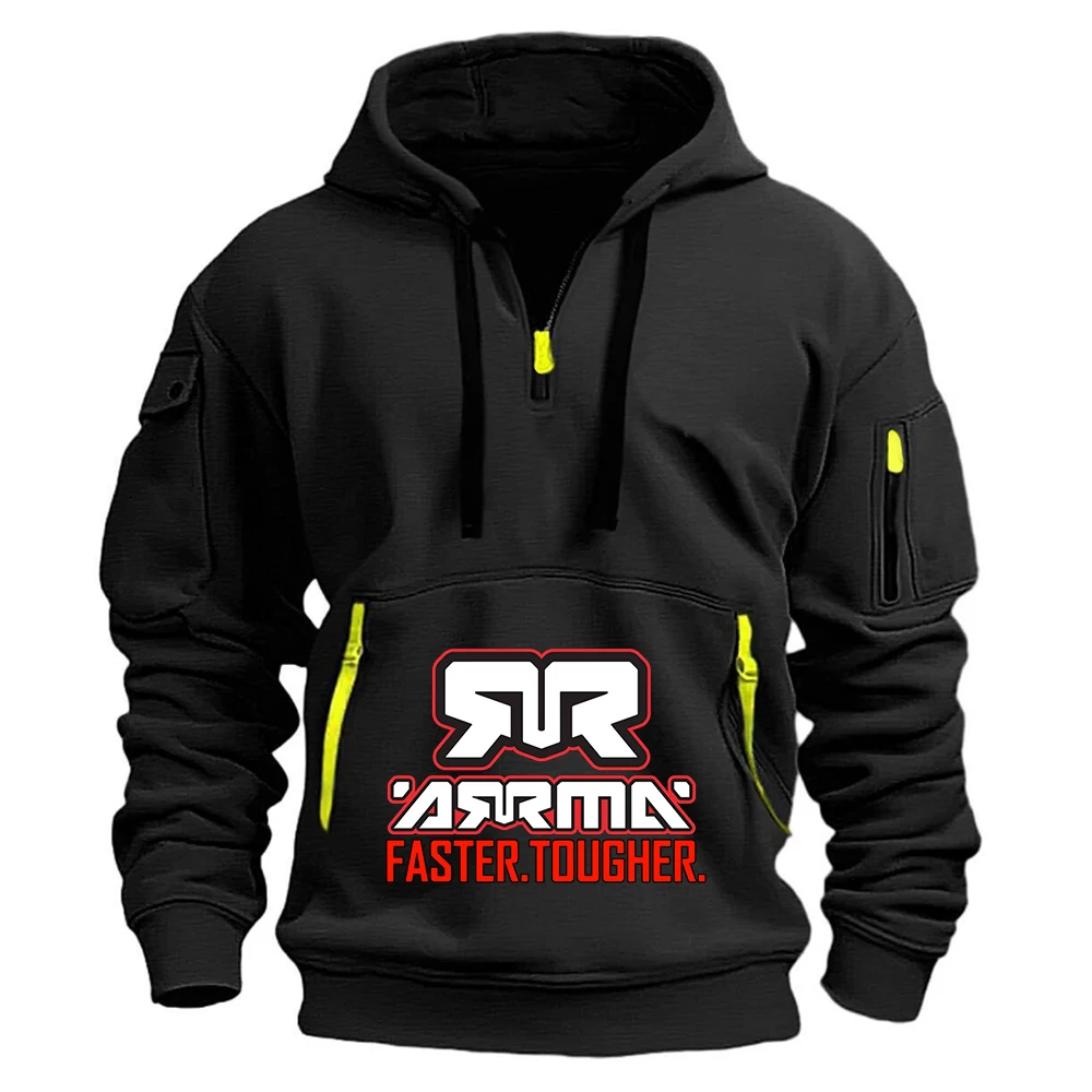 ARRMA Rc The new men's half-zip pullover is suitable for spring and autumn, durable and long-lasting hoodies