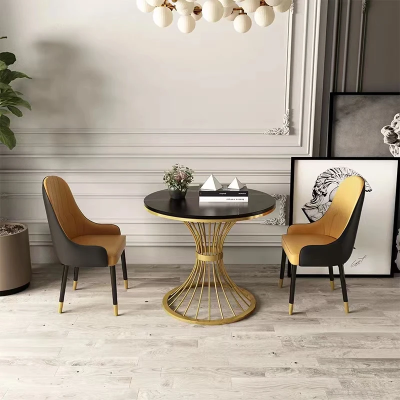Nordic Marble round side table living room sofa corner tables INS Business reception coffee table negotiating Luxury furniture