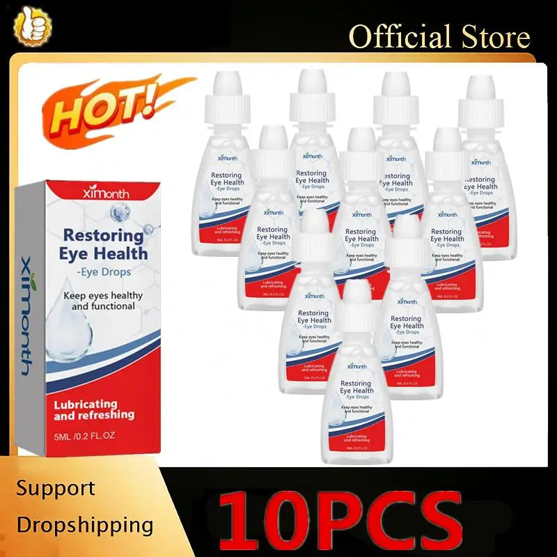 10PCS ataract Removal Eye Drop Improve Blurred Vision Restore Eyesight Relieve Eyeball Infection Dry Itching Red Eyes TreatmenT