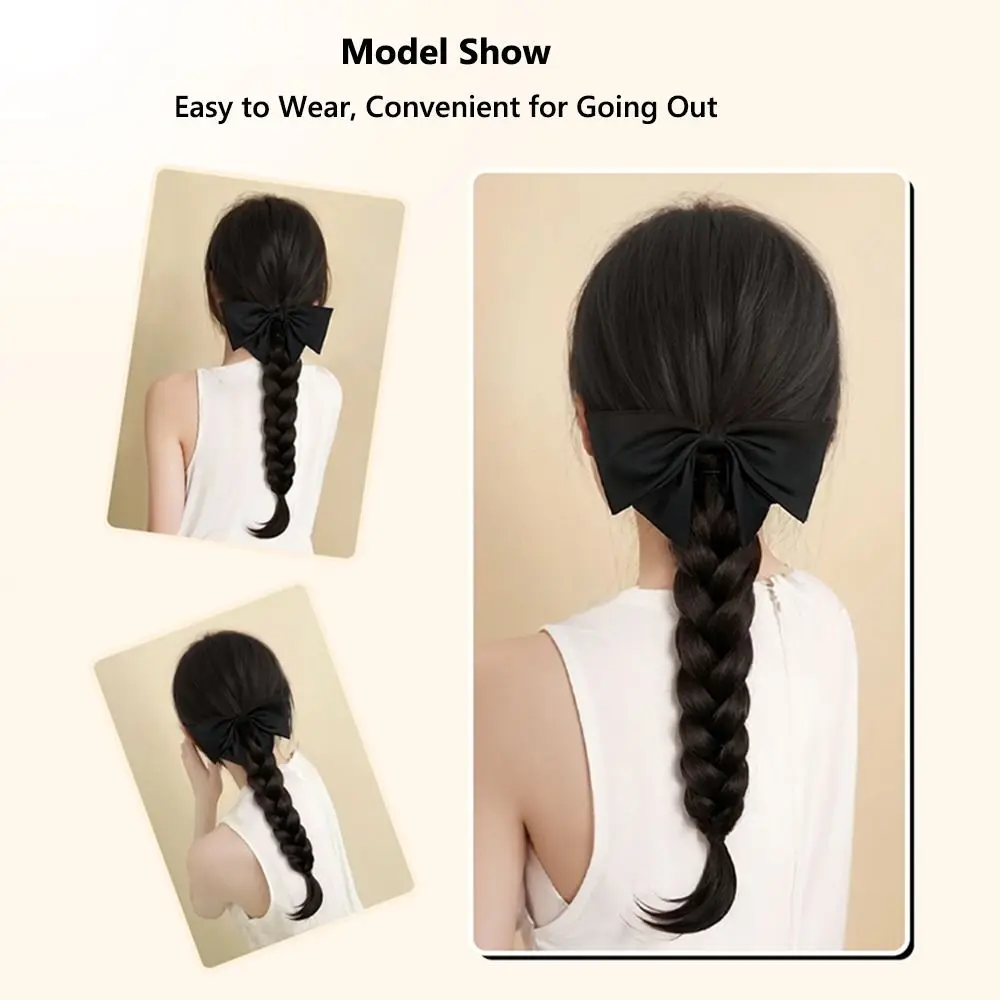 

Realistic Wig Braid Claw Clip Elegant New Chinese Style Braided High Ponytail Clip Hair Accessories Braided Ponytail Wig