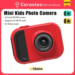 Mini fotocamera fotografica educativa per bambini 24MP Full HD 1080P Fotocamera digitale Zoom 4x Fotocamera giocattolo per bambini Regali di compleanno