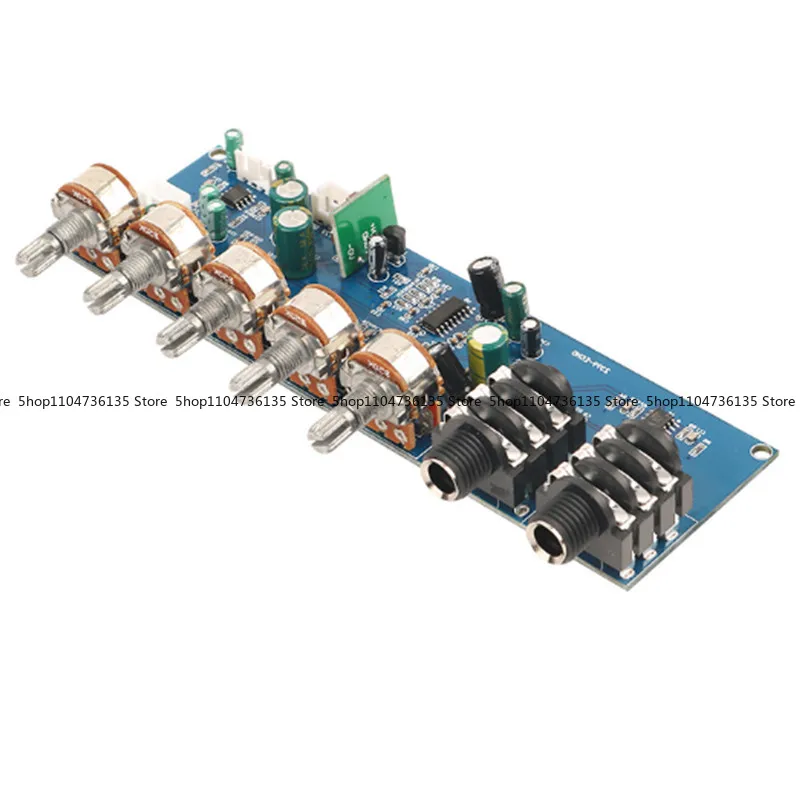 PT2399 Karaoke Reverb Board KTV Microphone Front Amplifier Board, Single Power Supply DC 12V Built-in Boost view 2