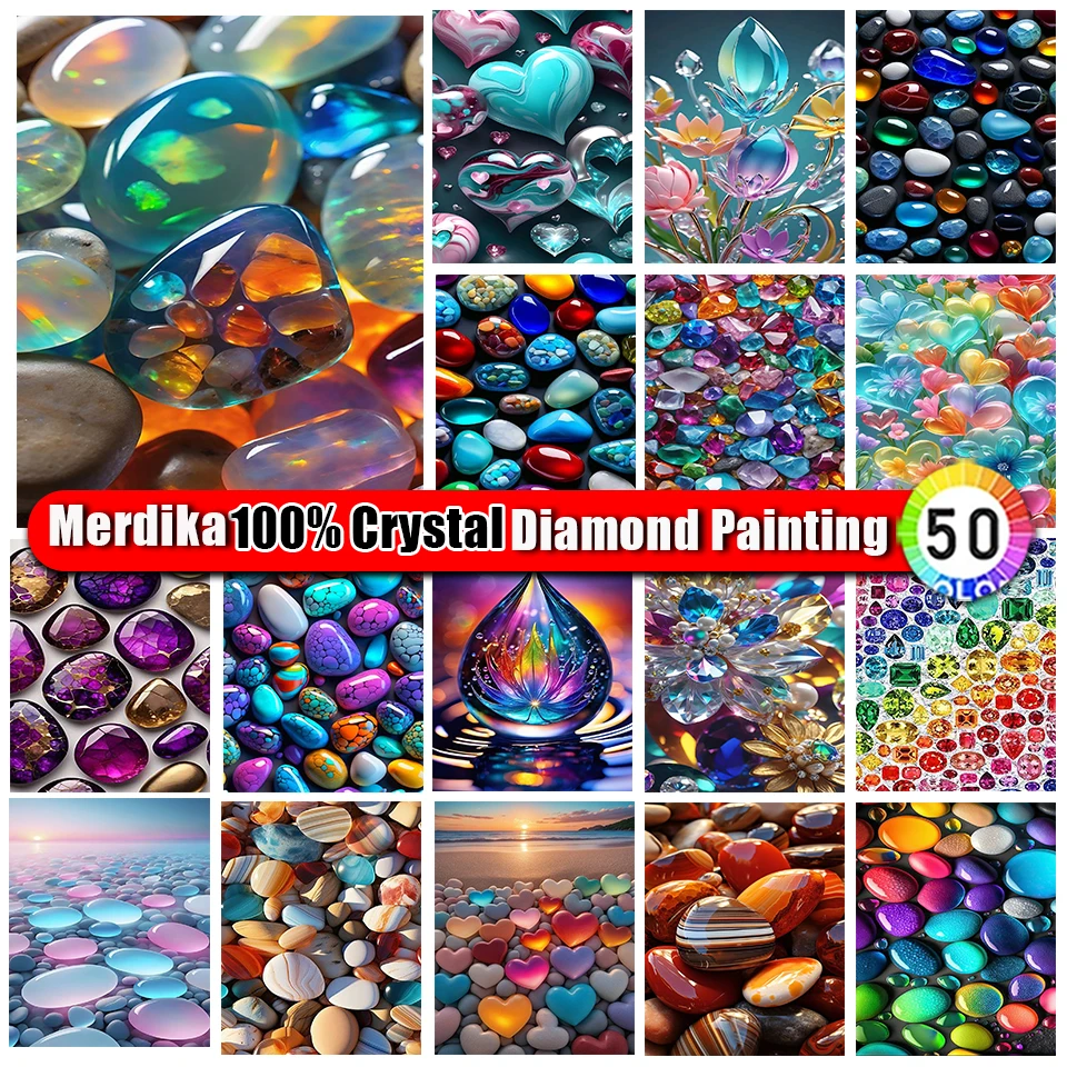 

100% Crystal Diamond Painting Colorful Love Scenery Zipper Bag Diamond Embroidery Mosaic Landscape Cross Stitch Home Decor Gift