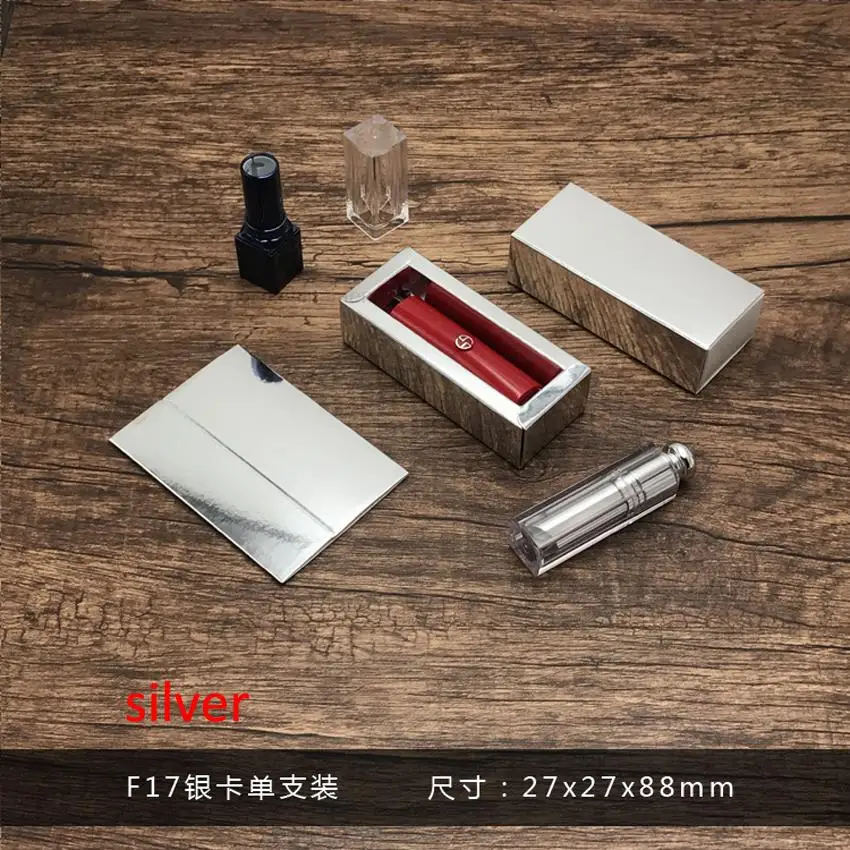 50pcs/lot 2.7x2.7x8.8cm 10ml  Multicolor Paper Drawer Style Packaing Boxes Lipstick Essential Oil Perfume glass Bottle gift box