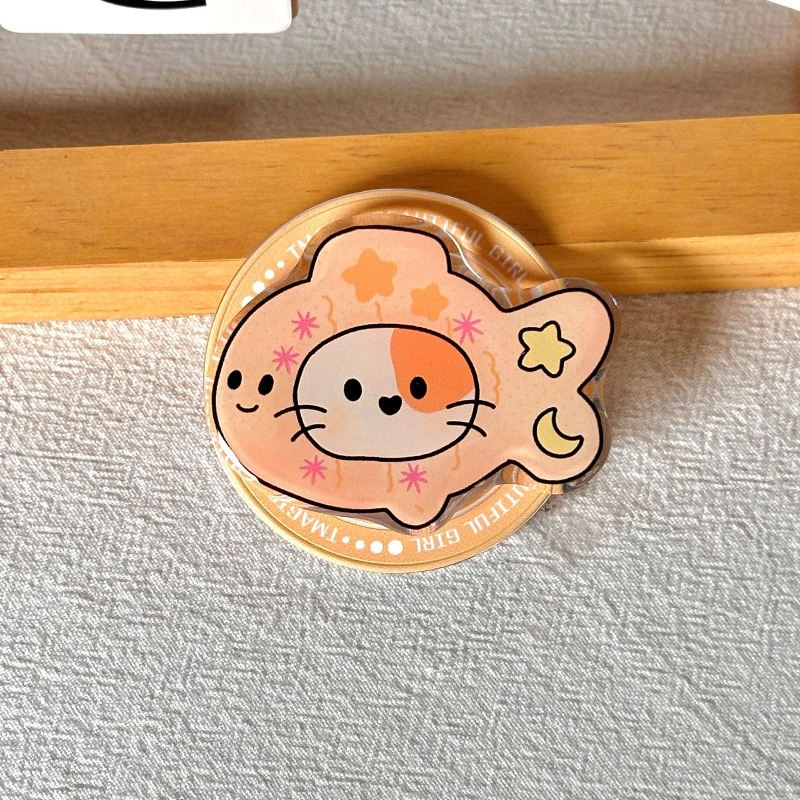 Милый мультяшный магнитный кронштейн для подушки безопасности, съемный ручной вращающийся и растягивающийся настольный кронштейн для девочек