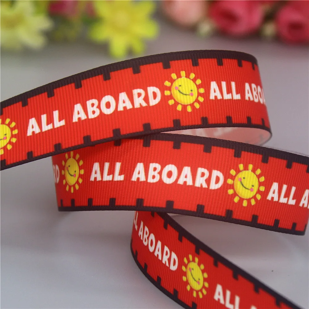 DHK 50 ياردة على فيليبي 4:13 المطبوعة Grosgrain الشريط الملحقات المواد أغطية الرأس الديكور DIY بها بنفسك الخياطة الحرفية S2357