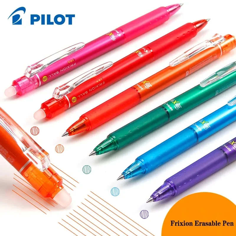 1Pcs Japan Pilot Frixion Erasable Pen Gel Pen LFBK-23EF Color Refill Quick-drying Smooth 0.5mm Writing Cute Student Stationery