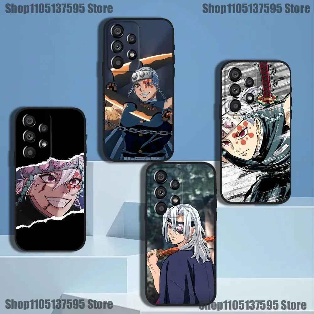 

Anime Tengen Uzui Phone Case For Samsung Galaxy A20,A21s,A22,A31,A32,A52,A53,A72,73,A80 Soft Black Cover