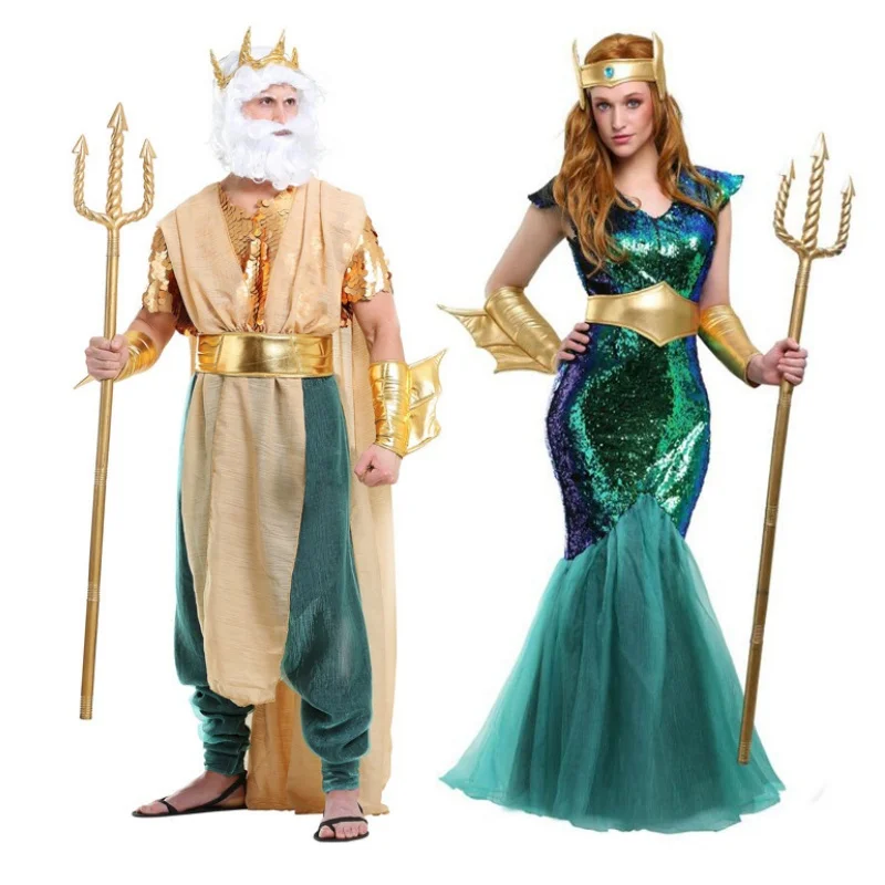 

Костюм для косплея «Морской король и Морская королева», взрослая броня, комплект боевой формы, костюм для выставок комиксов, ролевых игр и сценических выступлений.