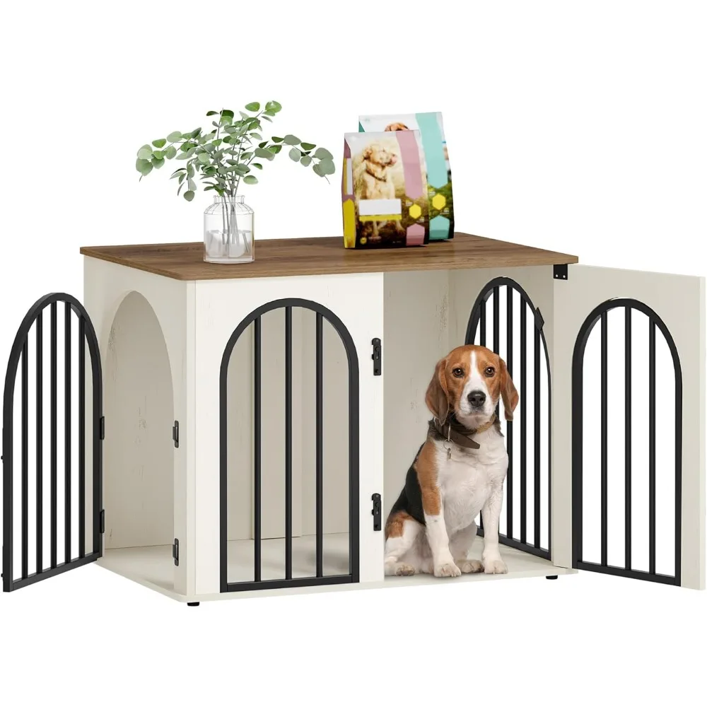 

Прочный деревянный ящик для собак от маленьких и средних собак — декоративный домашний питомник и домик для домашних животных