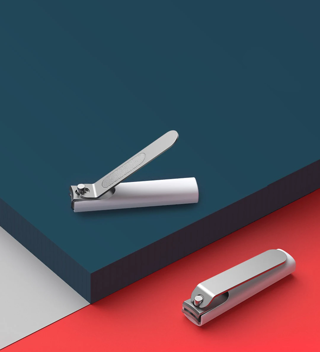 XIAOMI Mijia Tagliaunghie Set da cinque pezzi Bianco Acciaio inossidabile di alta qualità Assorbimento magnetico Semplice set da cinque pezzi portatile