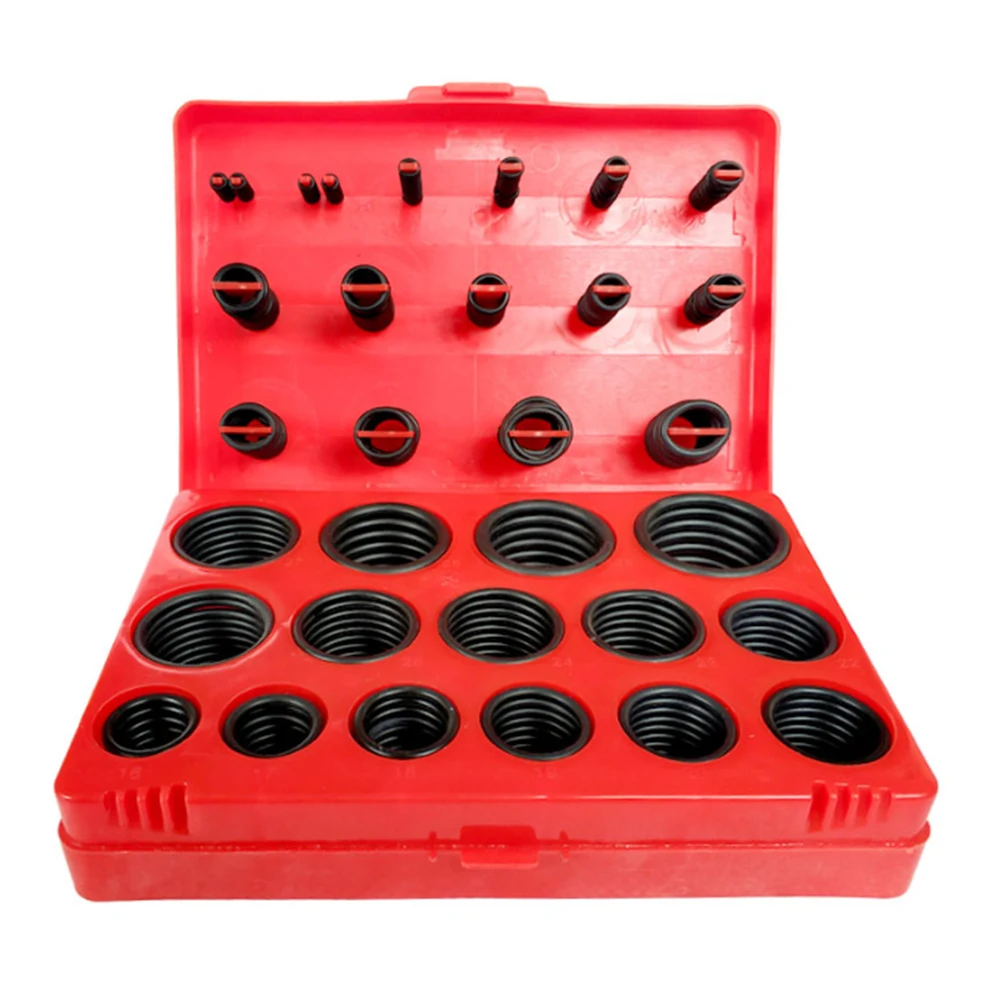 

382Pcs O Ring Seal Assortment Set Kit for Garage Plumbing Pipeline Perfect for Personal Professional Workshops Garages