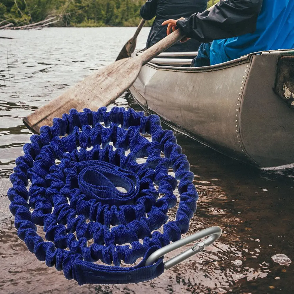 Nylon Carabiner Fishing Rod Holder Safety Kayak Rod Lanyard Paddle Board Rope Paddle Leash Surfboard Ankle Leash