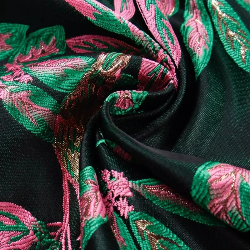 Emerald Heavyweight Brocade Designer Jacquard Structured Fabric Spring And Autumn For Chinese-Style Dress Women Sewing Material