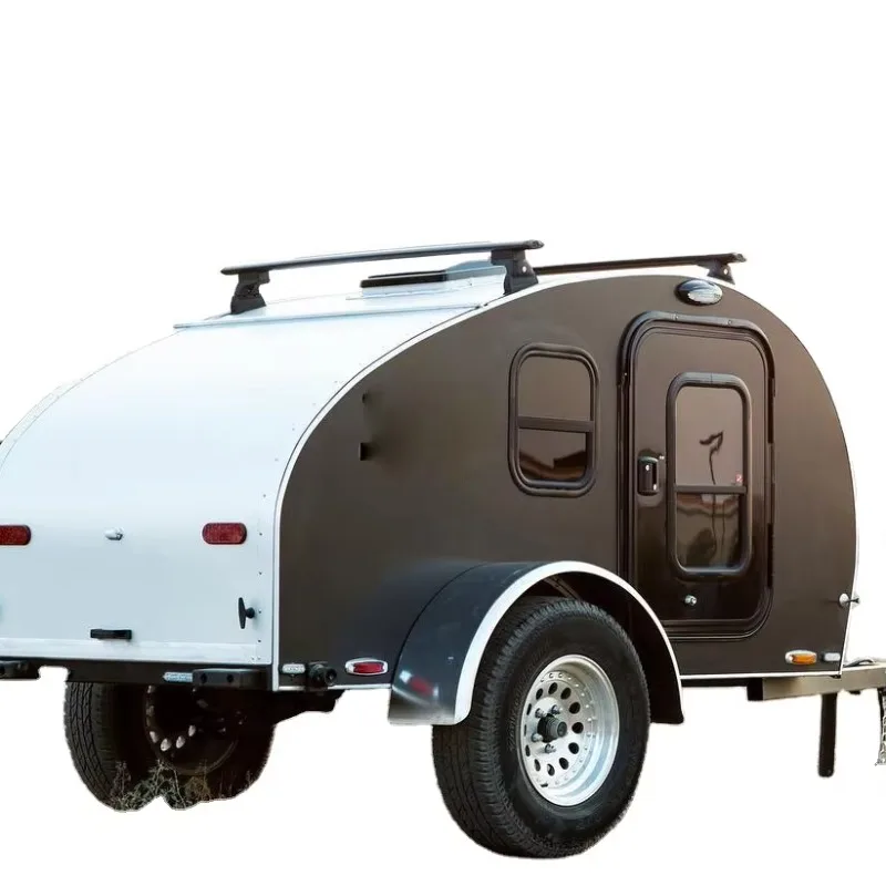 Custom Customizable Off-Road Teardrop Trailer Aluminum Travel Trailer with Electric Brake Lightweight For Outdoor Camping Travel