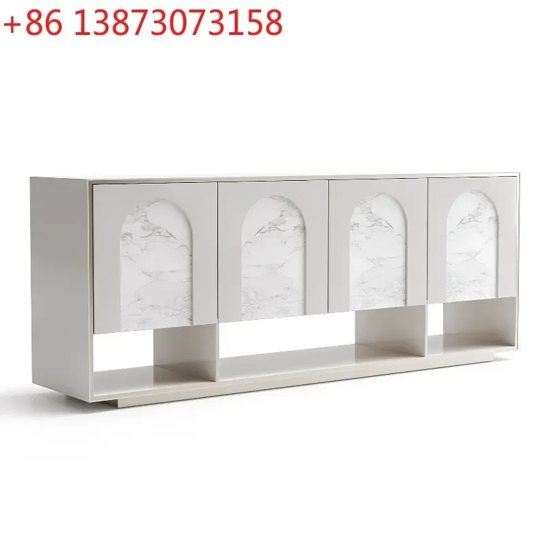 Nordic paint solid wood personalized art home multi-functional locker