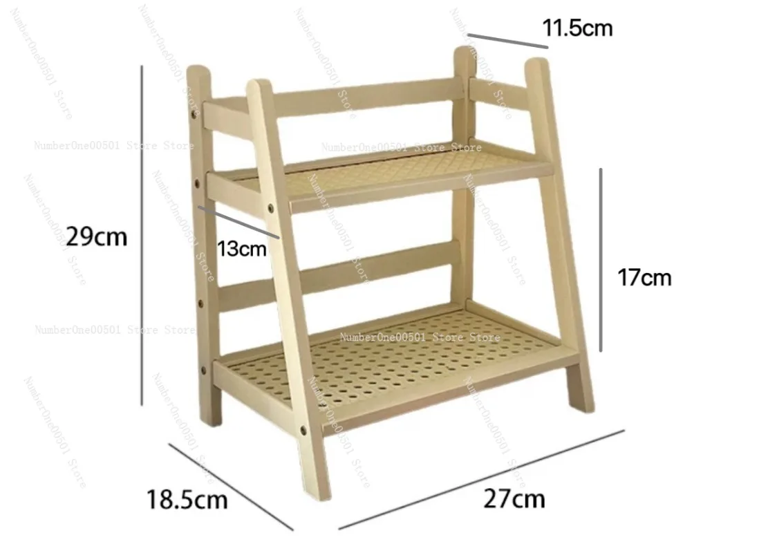 

Многослойный настольный органайзер из цельного дерева, держатель для чашки, подставка для чайной чашки для гостиной, чайник, посуда для хранения