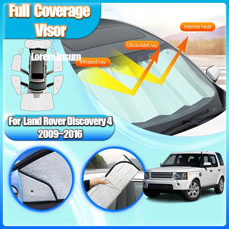 

For Land Rover Discovery 4 Accessories L319 LR4 2009~2016 Car Window Shading Visor Sunshades Windshield Anti-UV Car Accessories