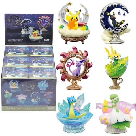 Pokemon Cielo stellato Pikachu Scatola misteriosa Eevee Scatola cieca Anime Figure Snorlax Regalo a sorpresa Collezionismo Giocattolo