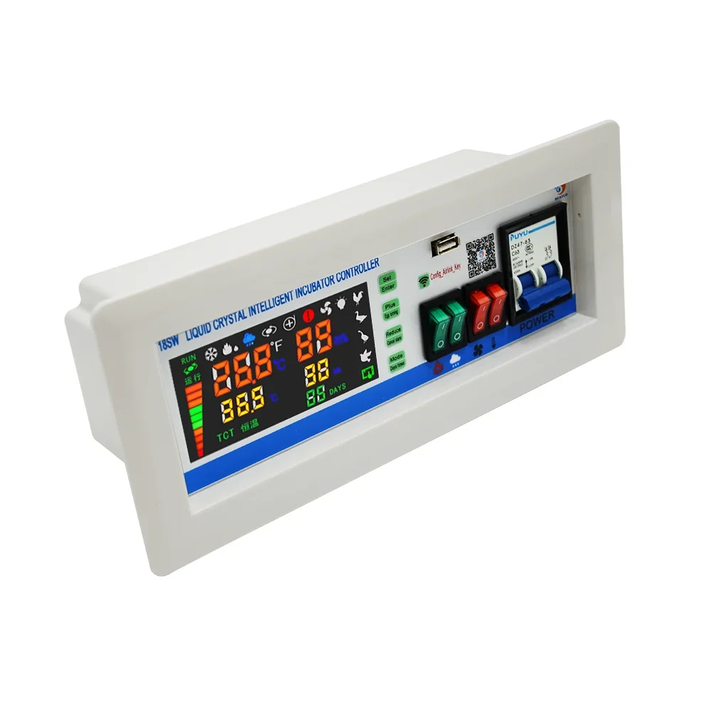 new type Mobile phone remote control  temperature control and humidity control eggs incubator xm-18sw