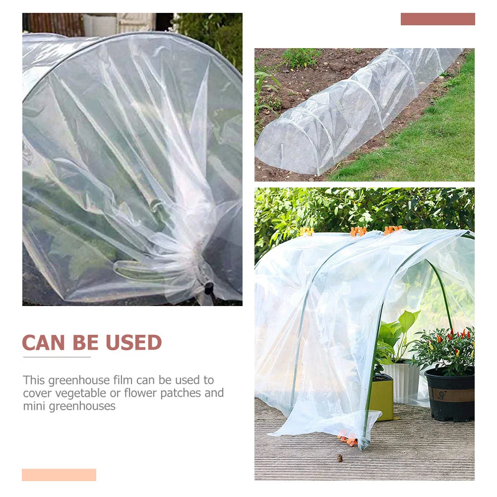 Greenhouse Film for Plant Antifreeze Protection Cover Outdoor Wraps Transparent