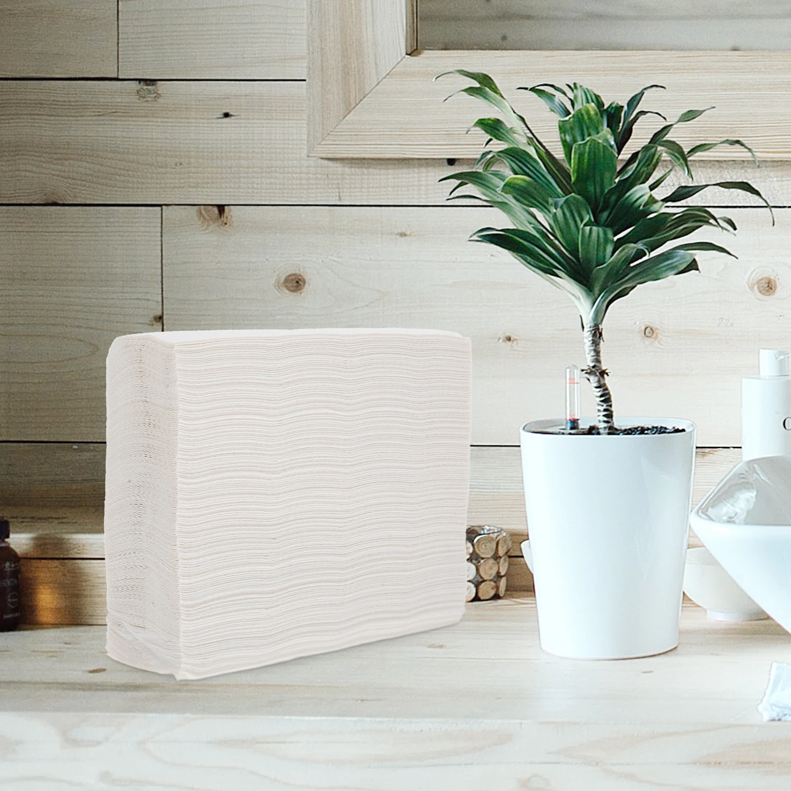 

180pcs White Pure Wood Pulp Hand Towels Bathroom Guest Disposable Napkins Absorbent Paper Towels for Hotel Office Restroom
