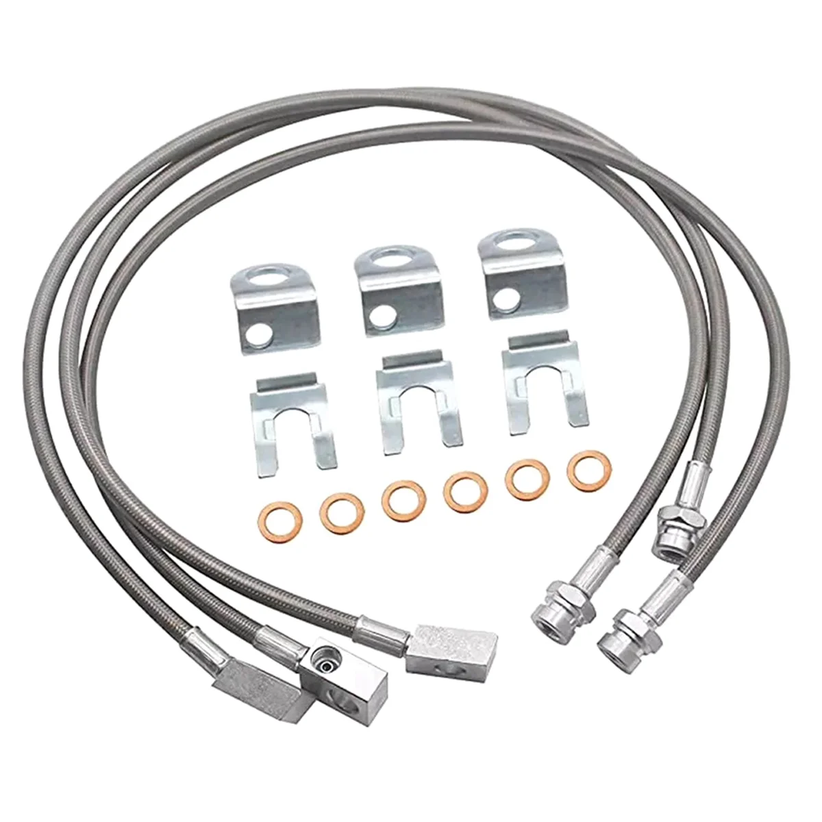 Car Extended Stainless Brake Lines for Jeep Wrangler TJ YJ 84-01 Cherokee XJ 87-06