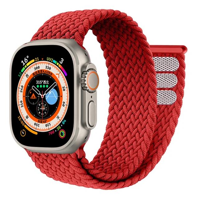 Geflochtene Solo Loop für Apple Watch Ultra Band 49 mm 45 mm 44 mm 40 41 42 46 mm Correa-Armband iWatch-Serie 11 10 9 7 SE 8 6 5 Armband