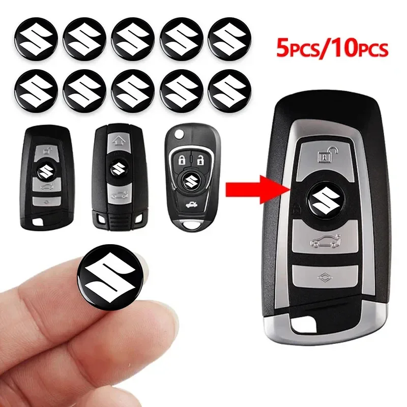 

Для Suzuki Swift Sport Jimny Grand Vitara Alto SX4 Samurai Across 14 мм наклейки с эмблемой ключа автомобиля, аксессуары с логотипом ключа авто управления