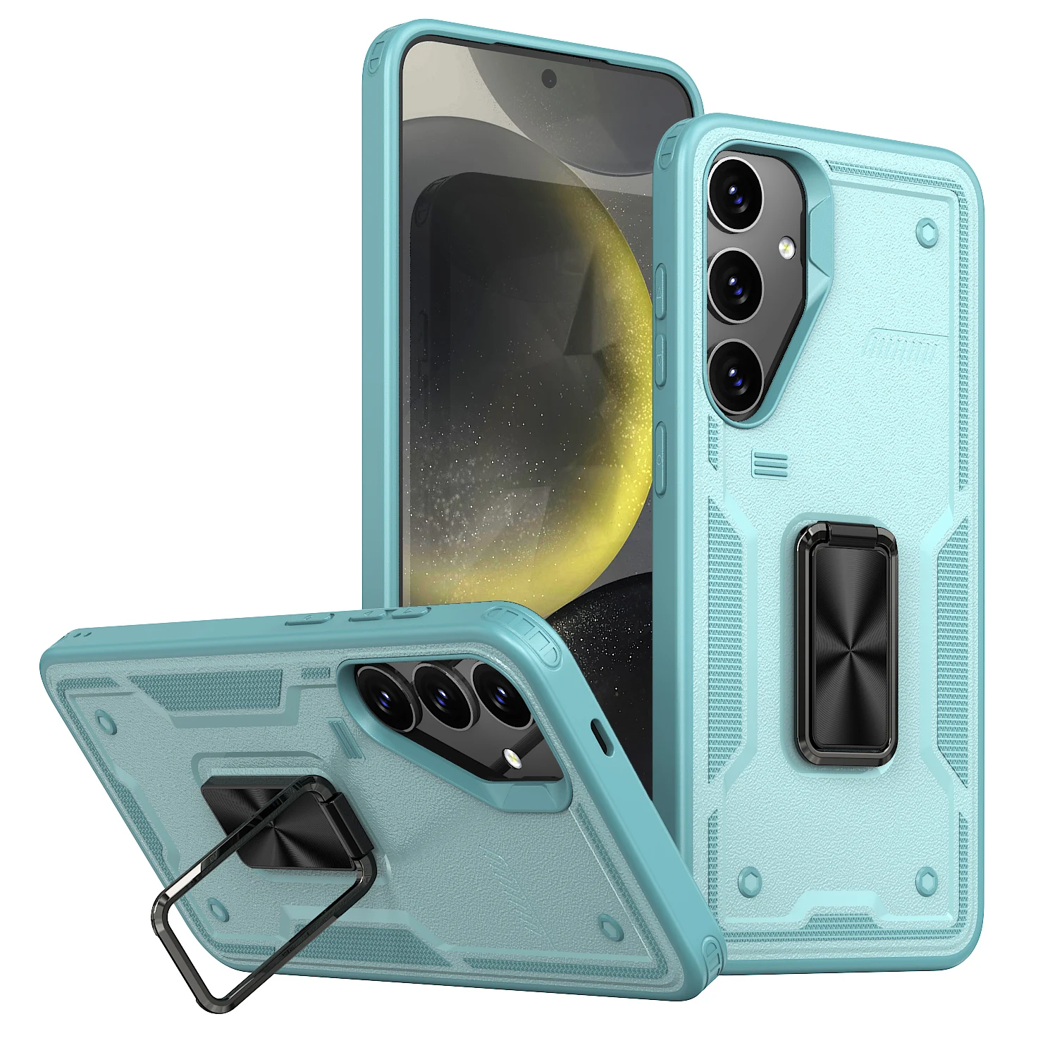 

HARUINO для Samsung Galaxy S24FE/S23FE чехол с магнитным кольцом и автомобильным держателем, мужской чехол для телефона с защитой от ударов и падения, новое издание