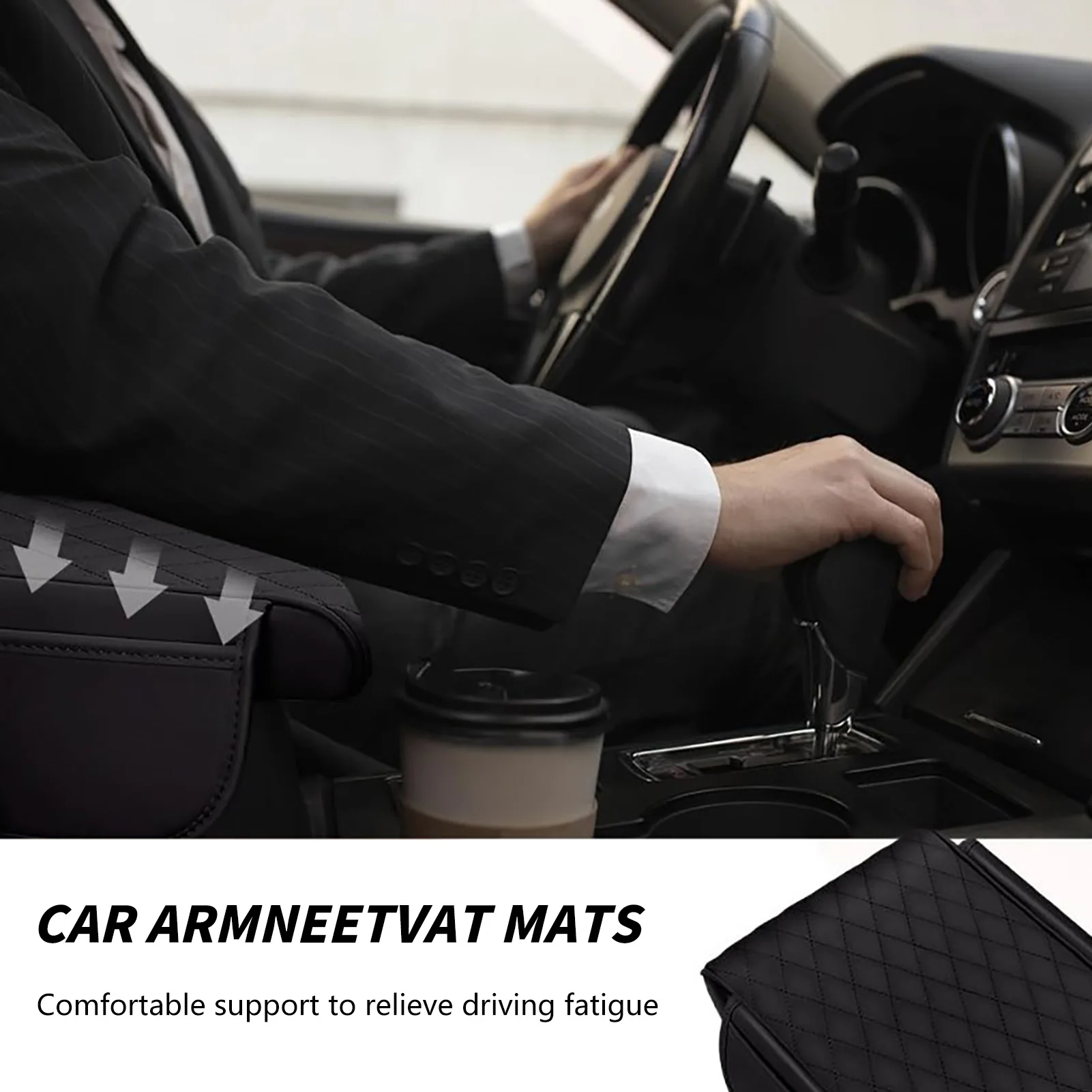 Mobile Universal Cushion Cover Pad Universal Centre Armrest Box Booster Cushion for Car SUV Van Off-Road Vehicles