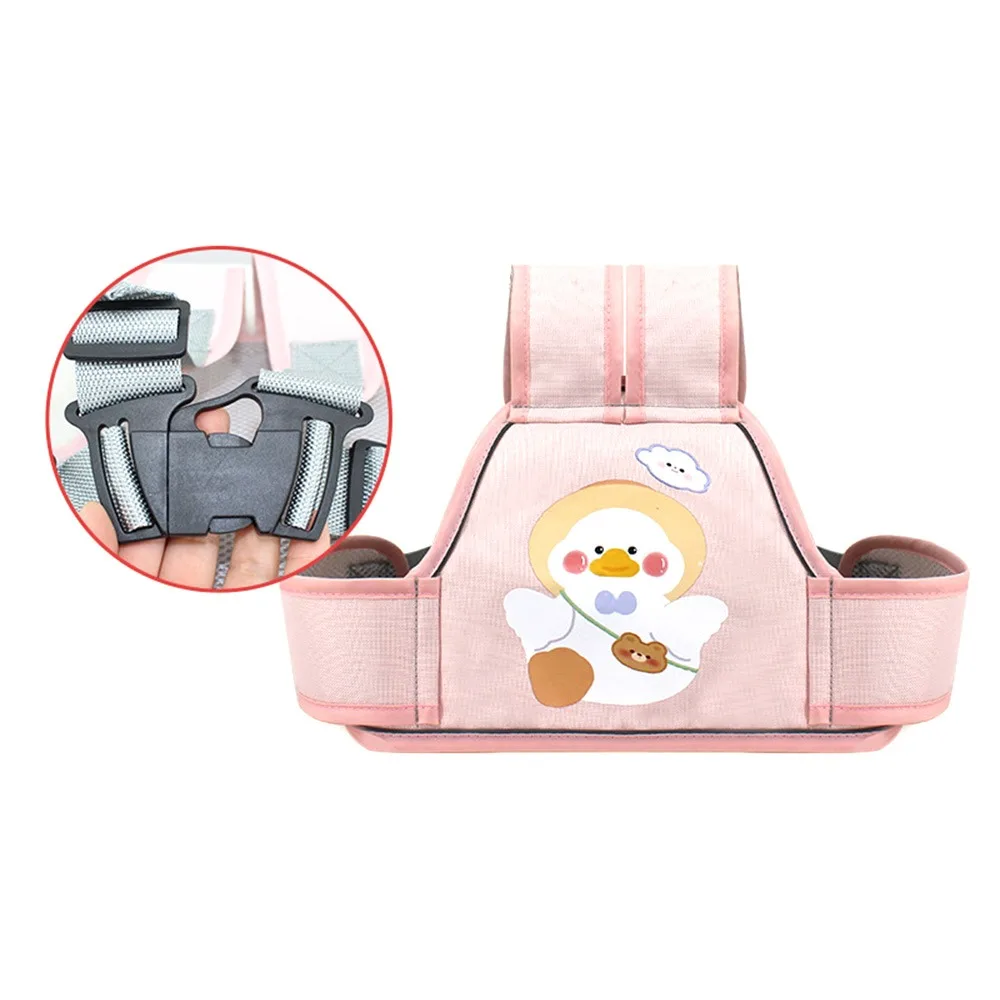 Cartoon Safety Strap Breathable Adjustable Unisex Safety Harness with Reflective Strip Electric Bike Safety Belt