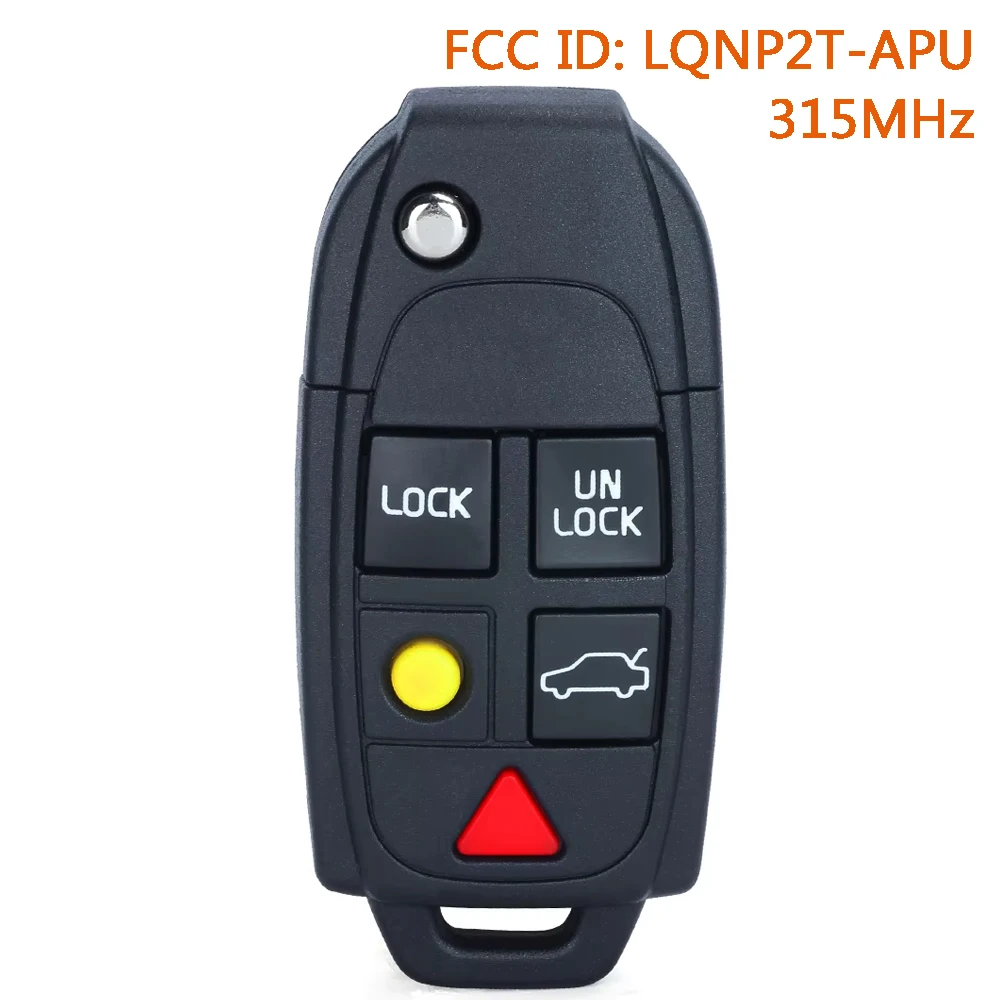 

DIYKEY LQNP2T-APU 315MHz Smart Remote Key Fob for Volvo C30 C70 S40 S60 S80 V50 V70 XC70 XC90 8626556 8688799 ID48 Chip