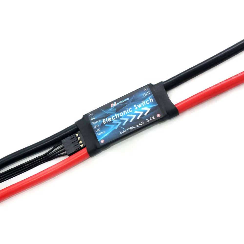 12s Antispark Latching Switch 180A CE ROHS Certified 10AWG Cable Protect Esc Speed Controller for Waterproof Hydrofoil