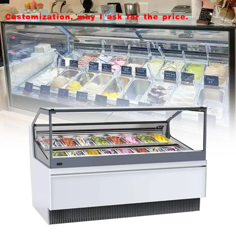 

custom.Cooling Mode Gelato Display Freezer Refrigerator Showcase with High Cooling Efficiency