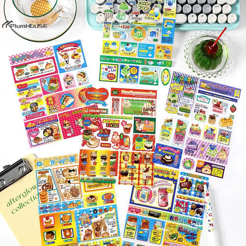 1Pcs Cartoon Y2K Decorative Sticker For Scrapbooking Mobile Phone DIY Photo Card Decoration Collage Material Stickers