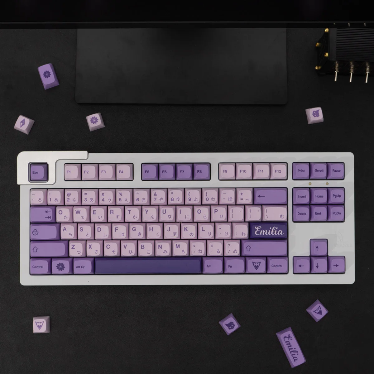 XDA Frost Witch Keycaps 134 Keys PBT Dye Sublimation Purple Emilia