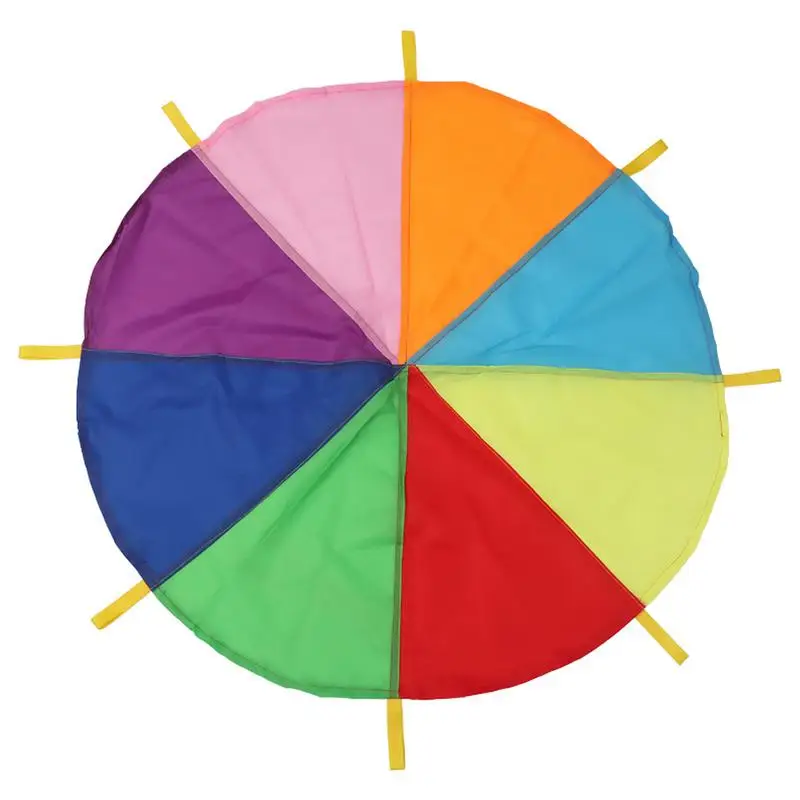 Child Kids Sports Development Early Education Outdoor Game Rainbow Umbrella Parachute Toy Jump-sack Ballute Play Parachute